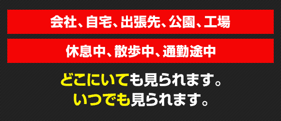 iPadやiPhoneでどこからでも状況を確認できます。